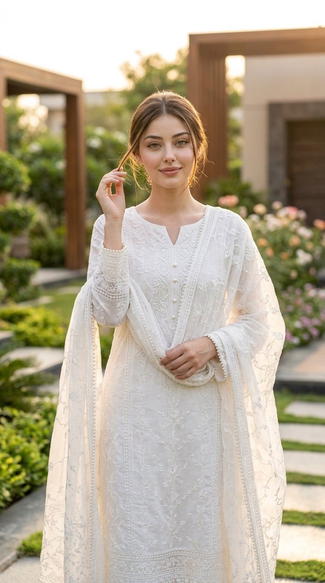 Profile / Avatar - Elegant Indian Salwar Suit Portrait — output 1