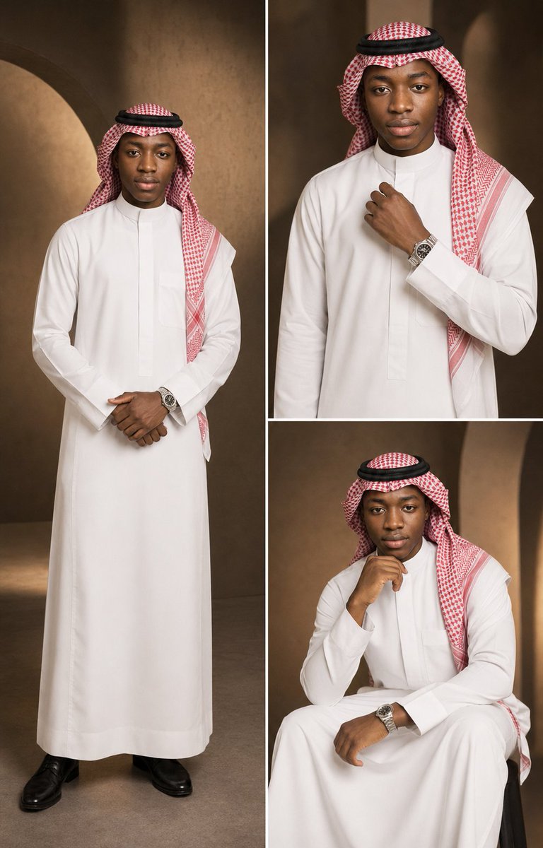 Product Marketing - Luxury Arabian Fashion Editorial Triptych — output 1