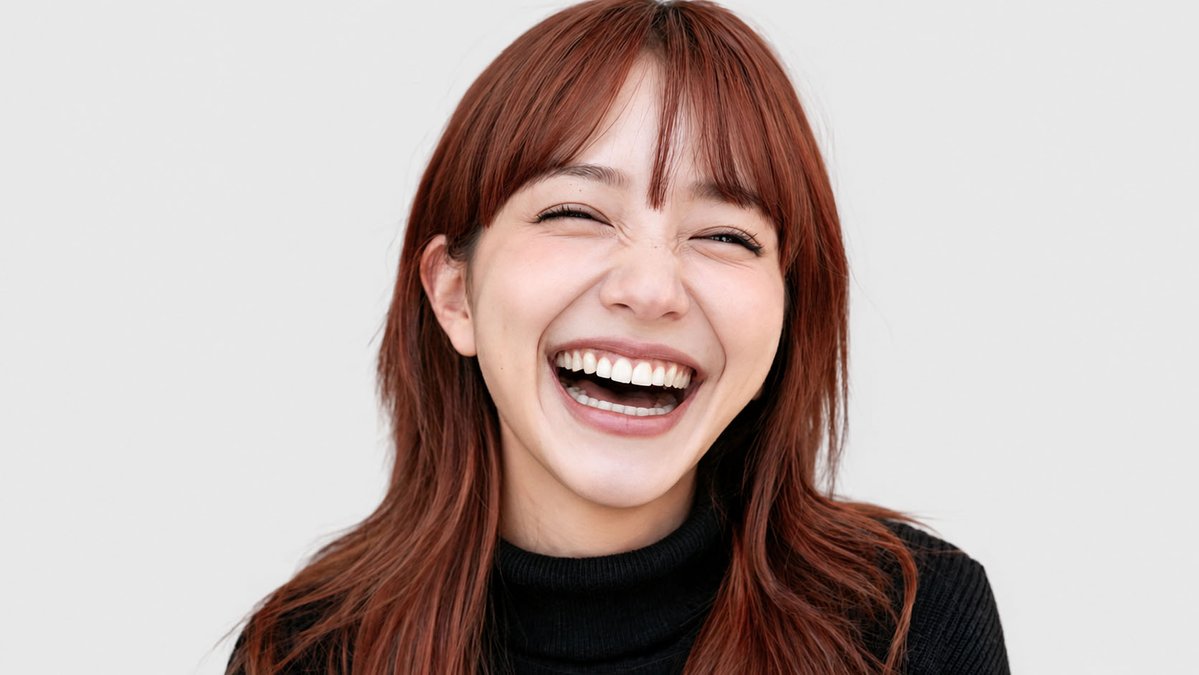 Profile / Avatar - Joyful Laughing Portrait — output 1