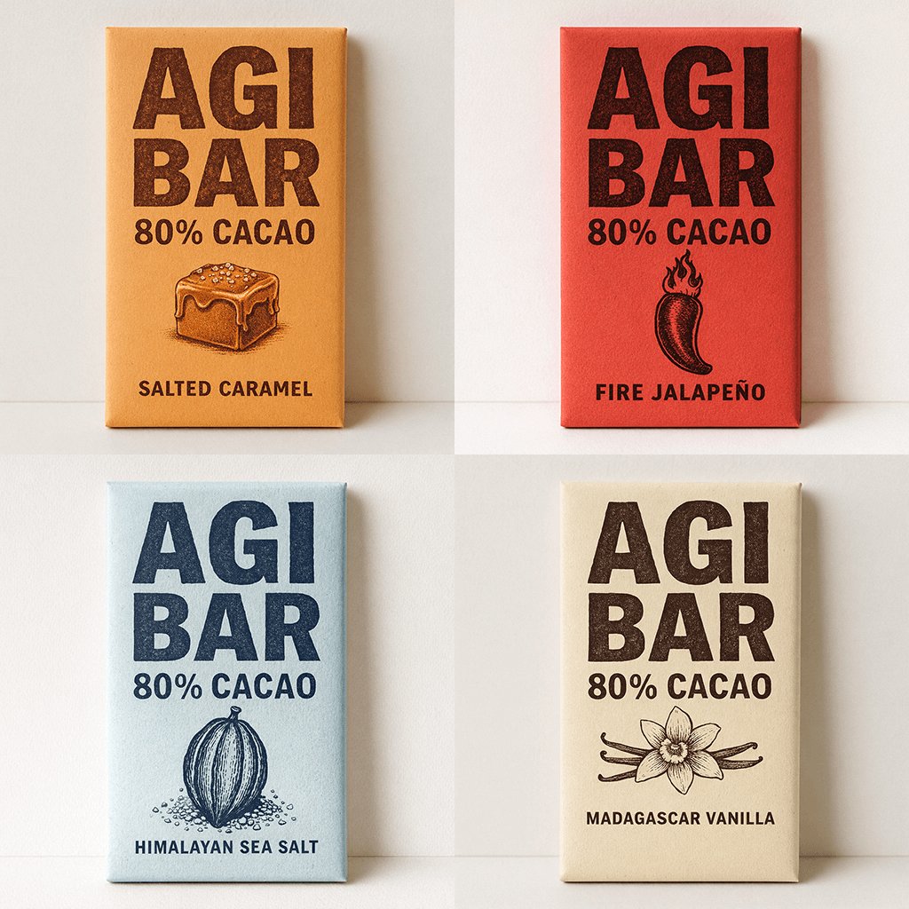 E-commerce Main Image - Minimalist Chocolate Packaging Grid for New Flavors — output 1