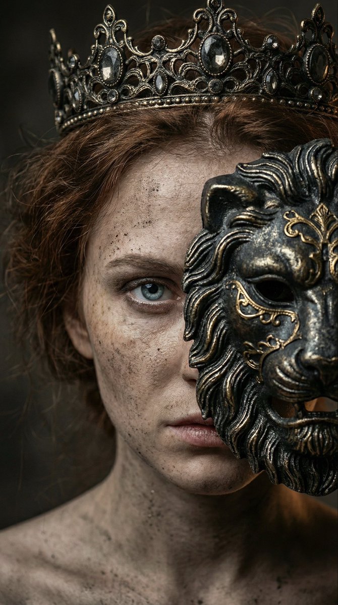 Extreme Close-up Dark Fantasy Portrait — output 1