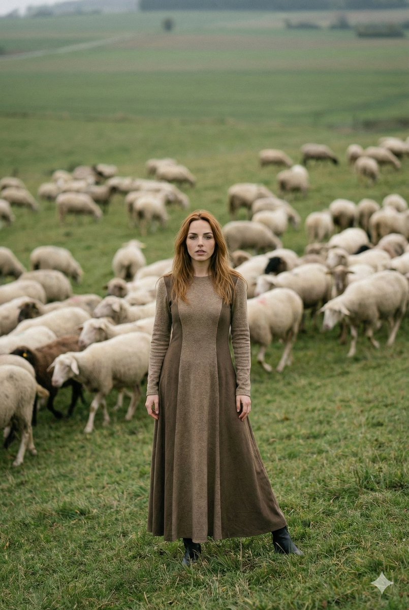 Fashion-Meets-Documentary Portrait in a Pastoral Setting — output 1