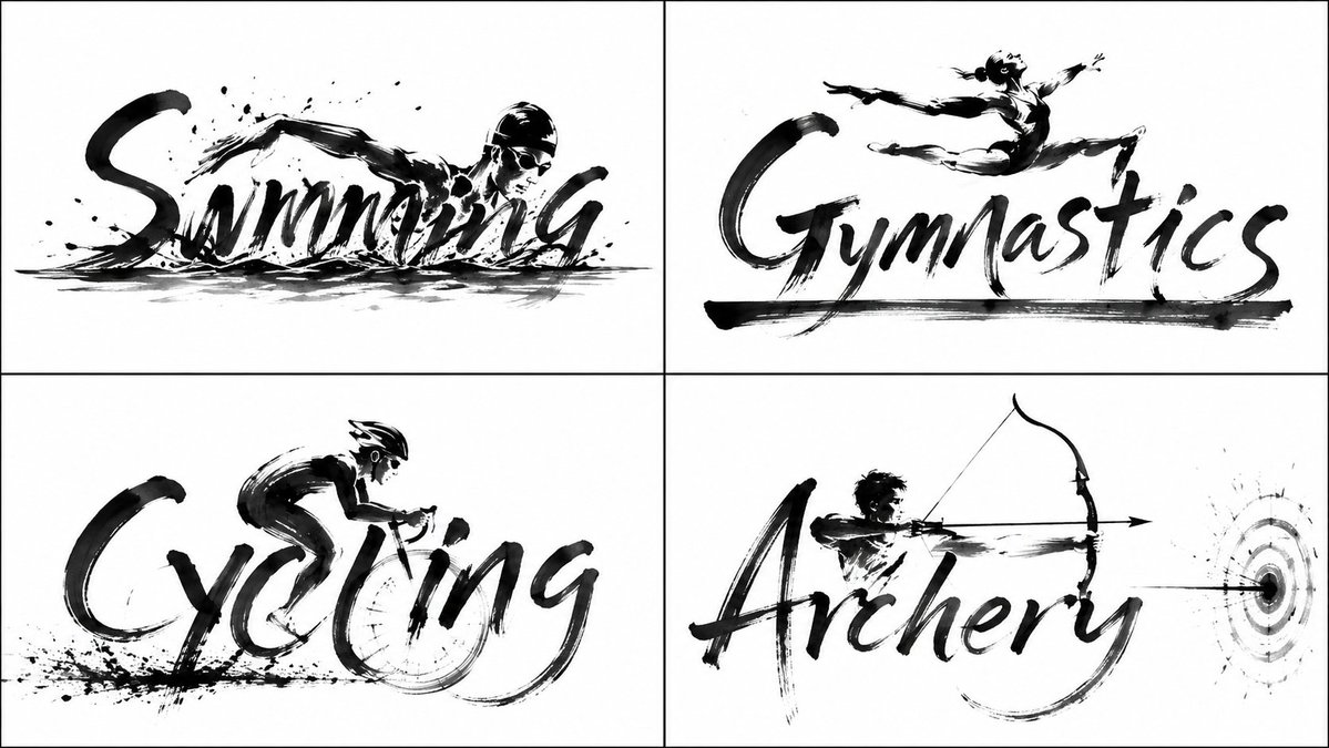 Social Media Post - Calligraphic Sports Grid System — output 1