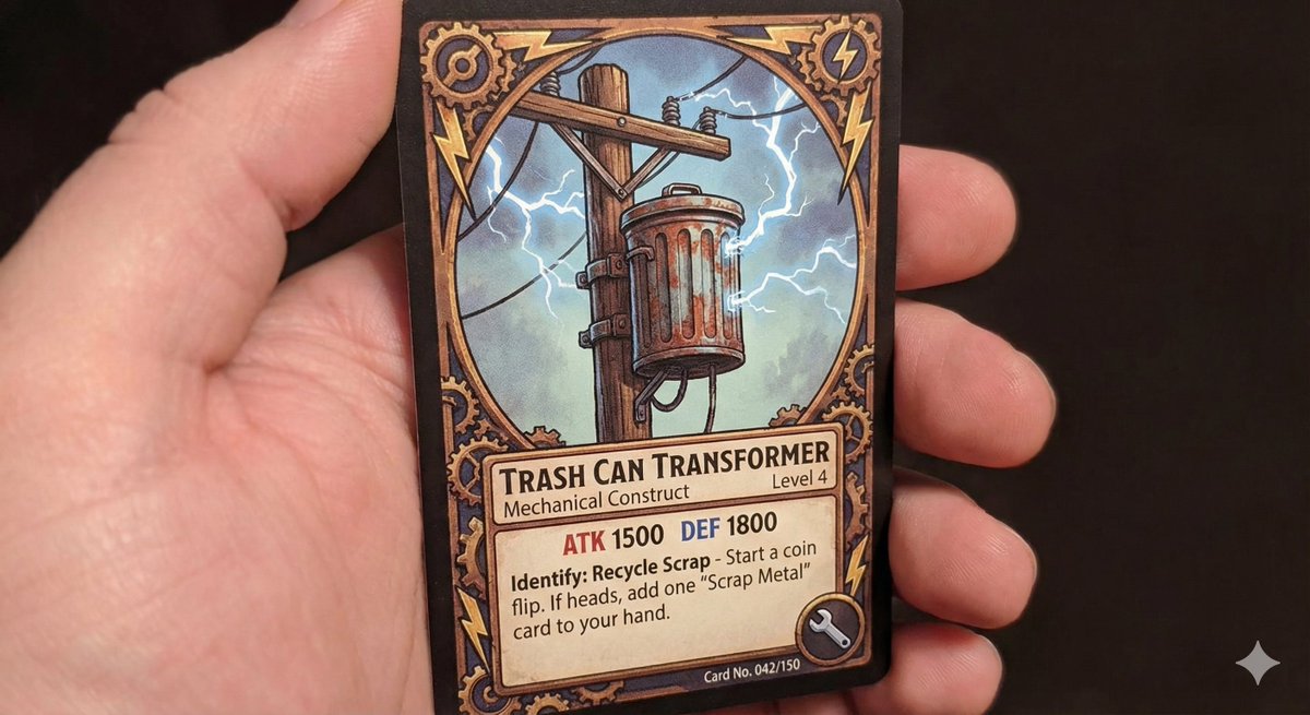 Game Asset - TCG style pole-mounted transformer — output 1