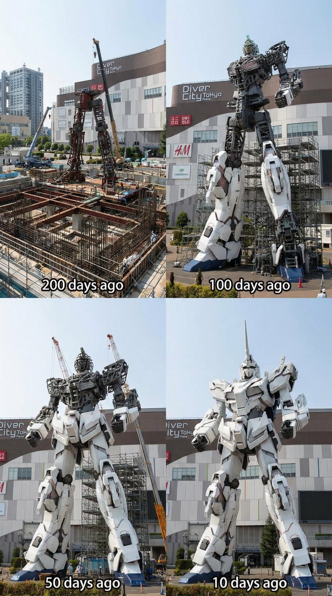 Comic / Storyboard - Odaiba Gundam Construction Process Visualization — output 1