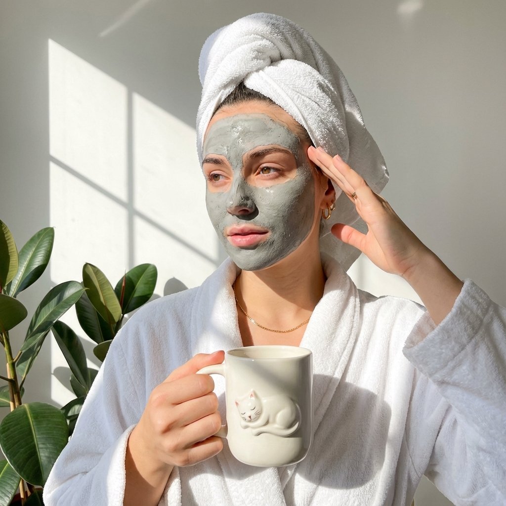 Self-Care Morning Routine Portrait — output 1