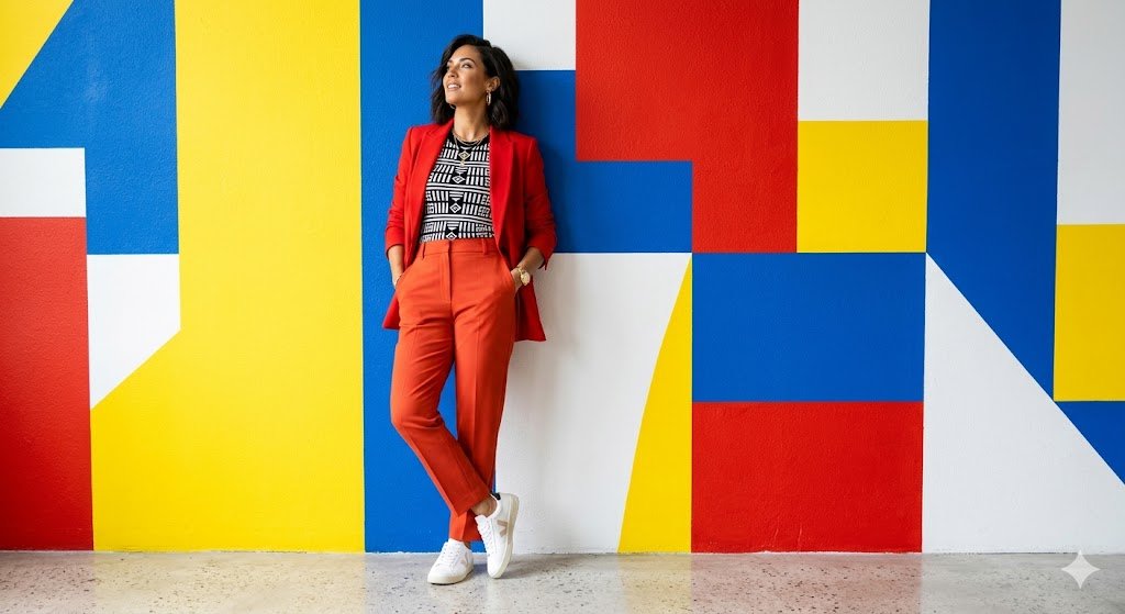 Product Marketing - Geometric Abstract Fashion Editorial — output 1