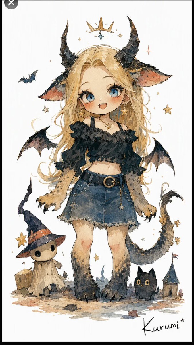Profile / Avatar - Chibi Chimera Demon Girl — output 1