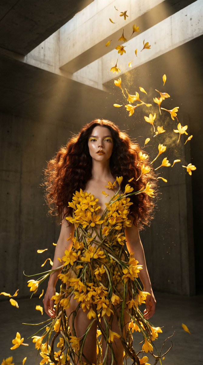 Product Marketing - Surreal Botanical Couture Fashion Editorial — output 1