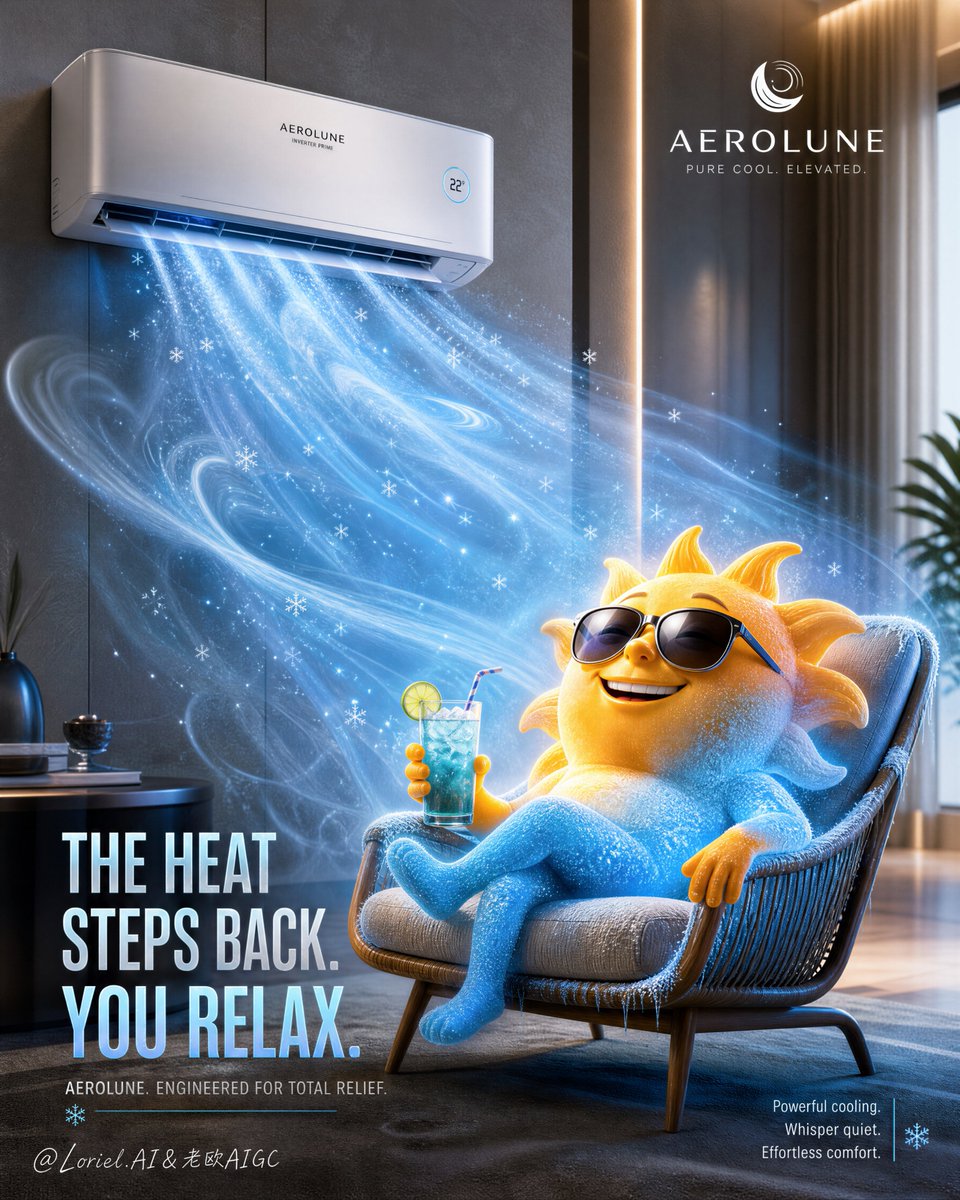Product Marketing - Luxury Desert Air Conditioner Advertisement — output 1