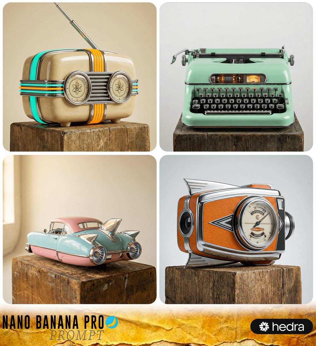 E-commerce Main Image - Retro-Futuristic Product Photography Prompt — output 1