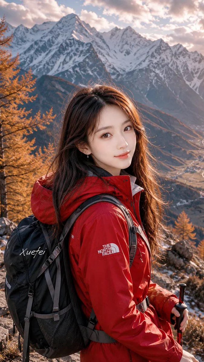 Profile / Avatar - Hiker in Red Jacket — output 1