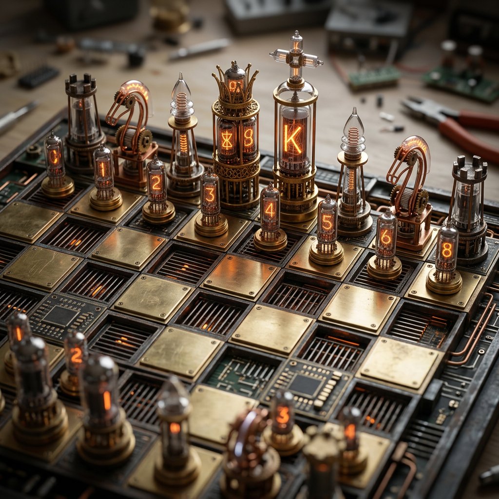 Game Asset - Custom Architectural Chessboard Diorama Prompt Template — output 1