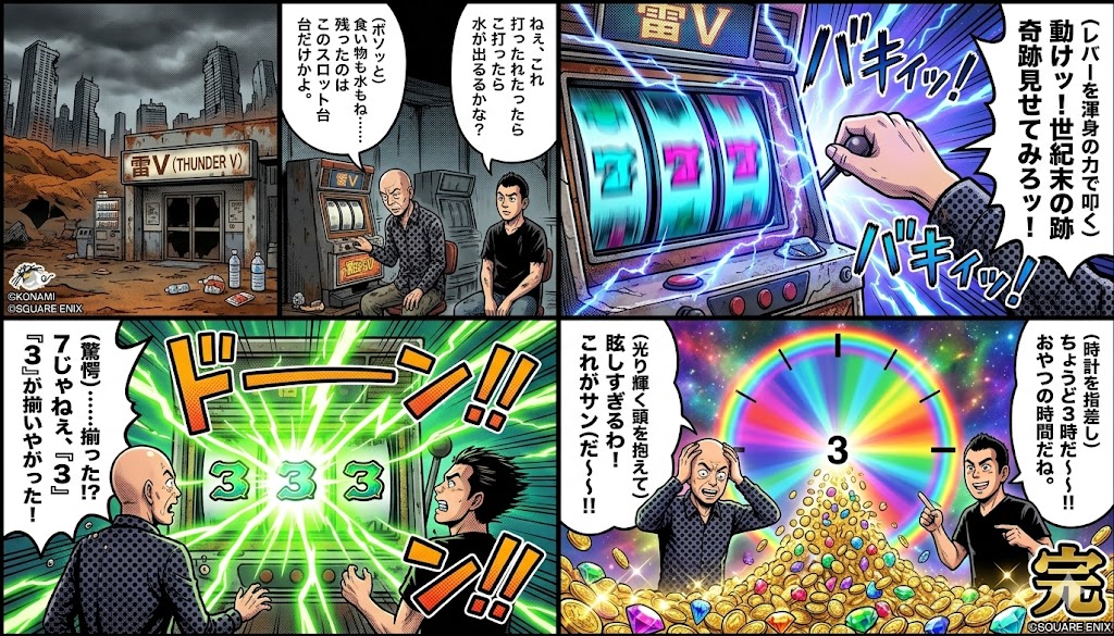 Comic / Storyboard - Four-Panel Manga: Viking Thunder V Century's End Version — output 1