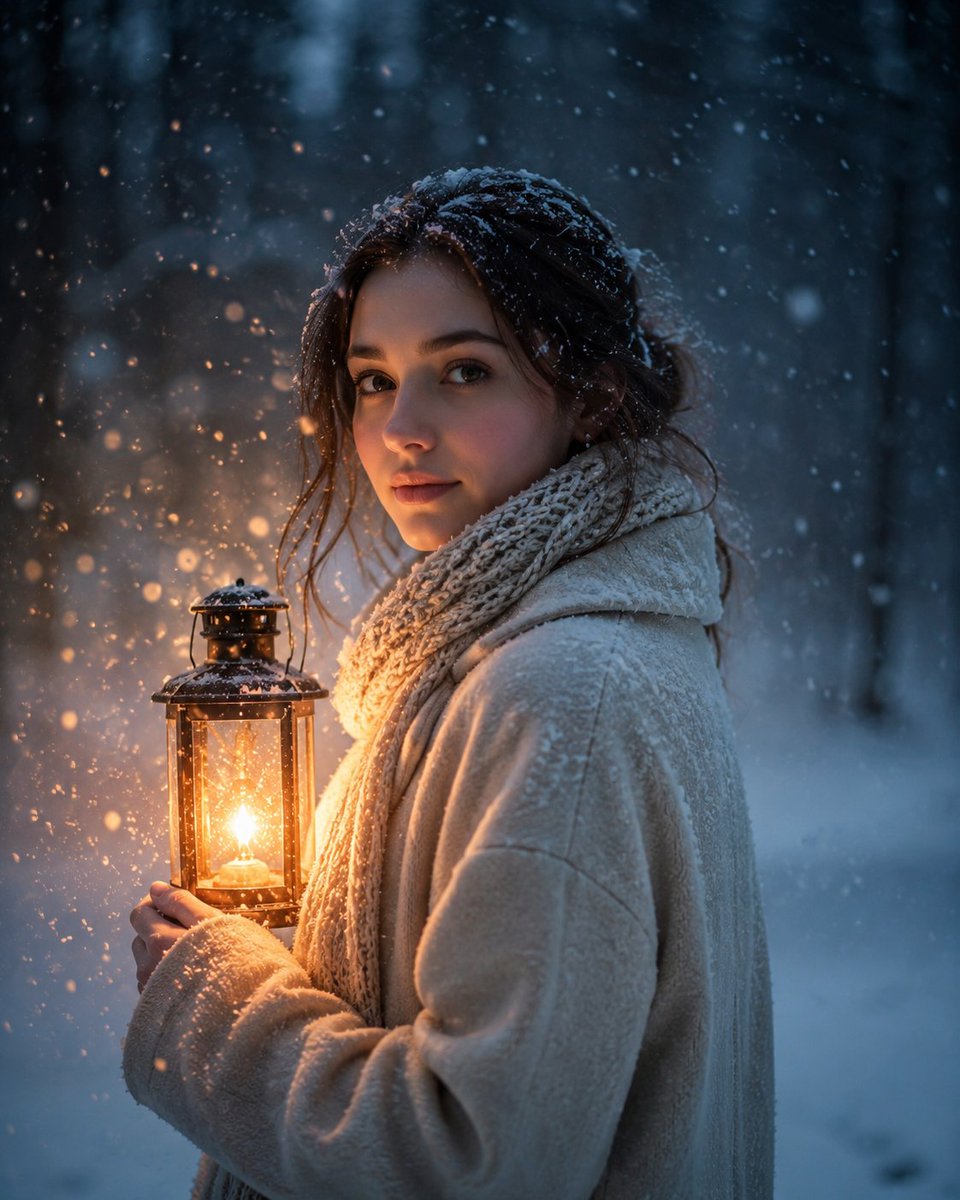 YouTube Thumbnail - Lantern in the Winter Twilight Photography — output 1