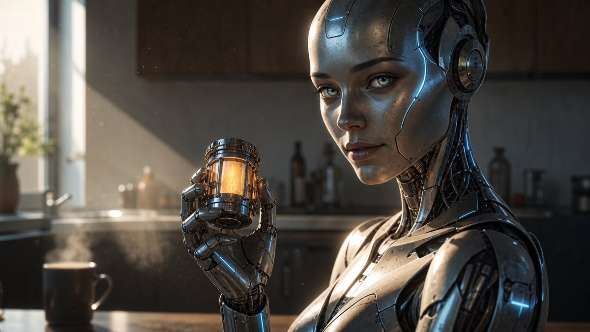 Product Marketing - Robotic Woman Home Nuclear Reactor Ad — output 1