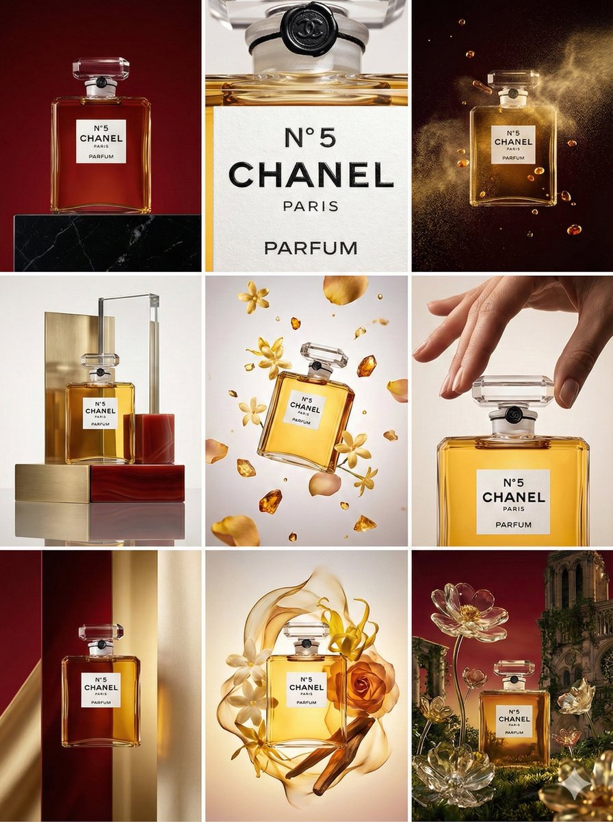 3x3 Grid Visual Concept Presentation — output 1