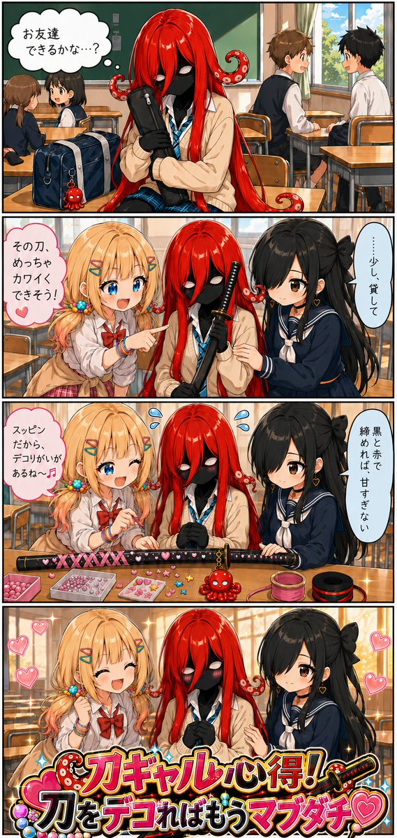 Comic / Storyboard - Manga Character Collaboration Scene — output 1
