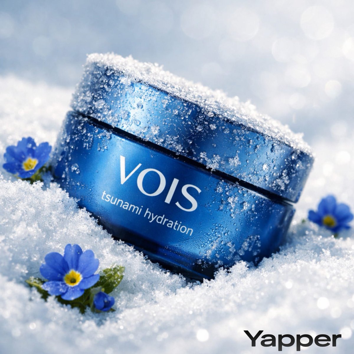 E-commerce Main Image - Photorealistic Skincare Product Photography in Snow — output 1