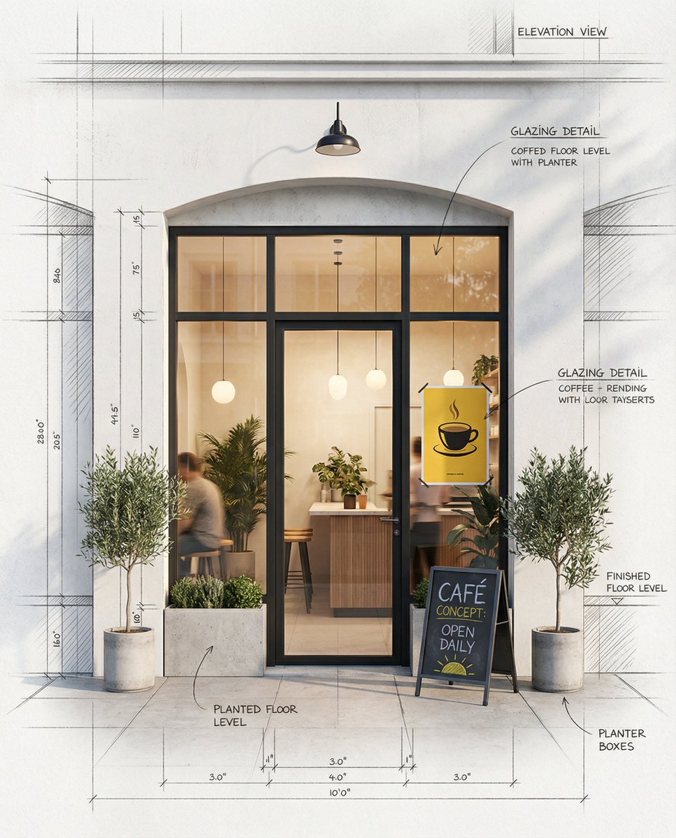 Product Marketing - Architectural Concept Rendering: Sketch to Photorealism — output 1