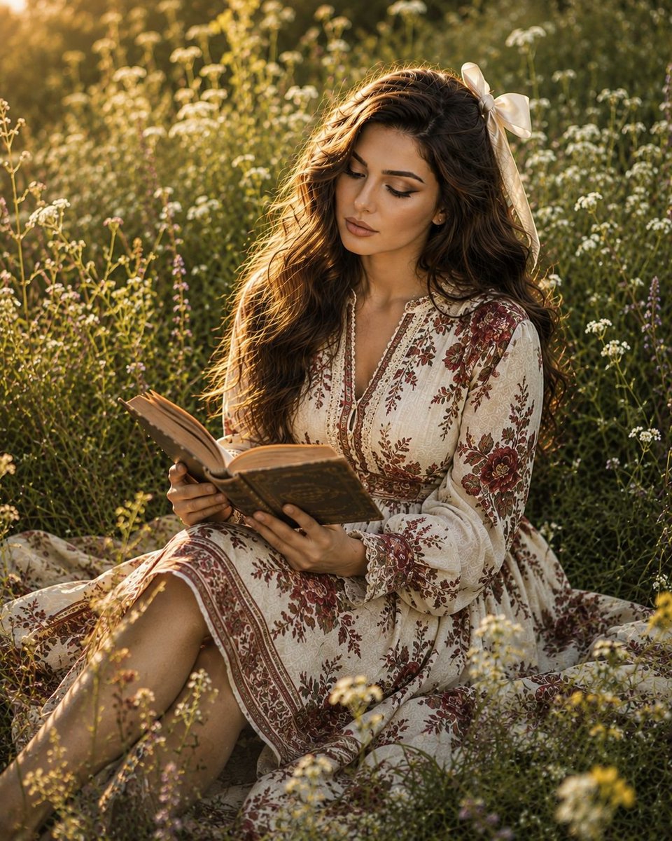 Product Marketing - Elegant Lifestyle Meadow Portrait — output 1