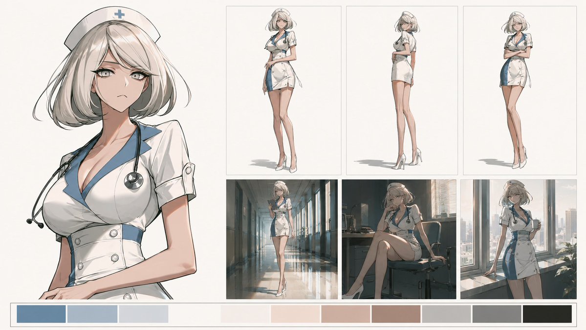 Infographic / Edu Visual - Artistic Character Reference Sheet — output 1