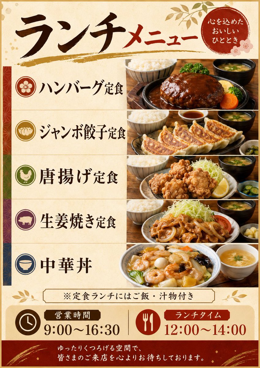Product Marketing - Japanese Lunch Menu Poster — output 1