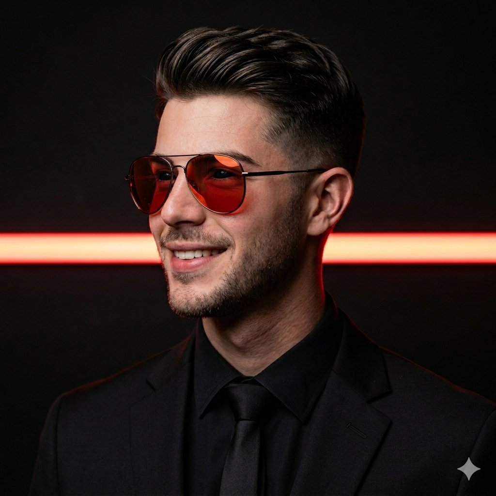 Profile / Avatar - Cinematic Man in Tailored Suit — output 1