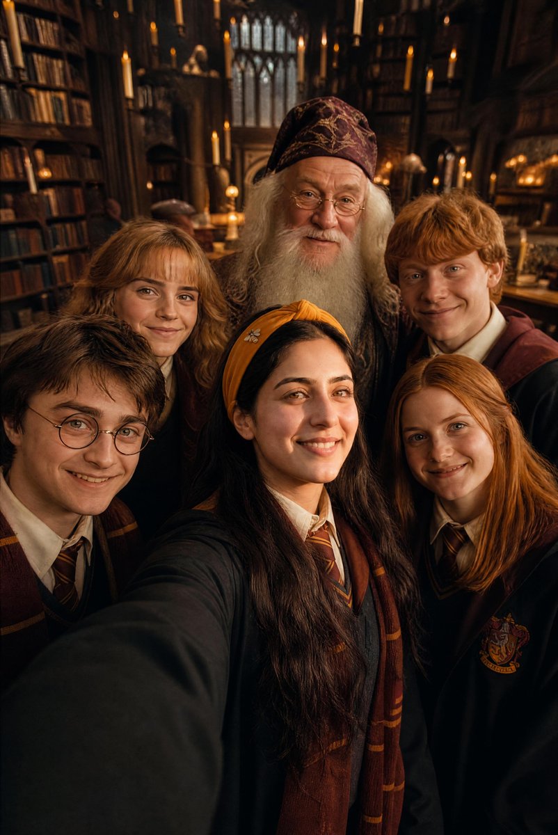 YouTube Thumbnail - Harry Potter Cast Selfie in Hogwarts — output 1