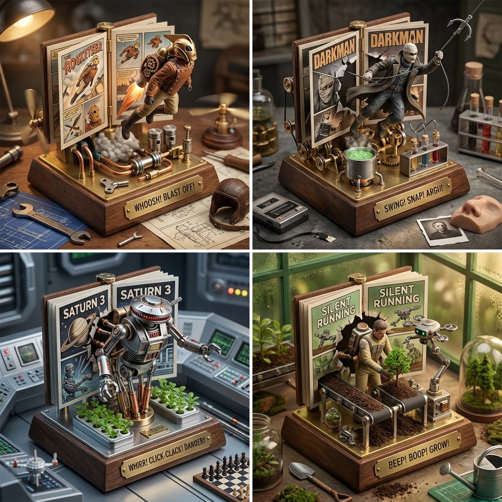 Comic / Storyboard - Mechanical Wind-Up Diorama Concept — output 1