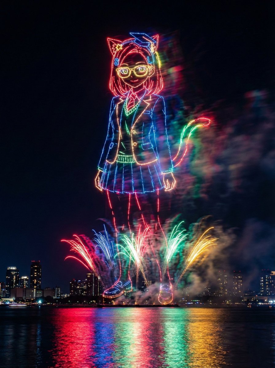Fireworks Prompt for Animals and Plants — output 1