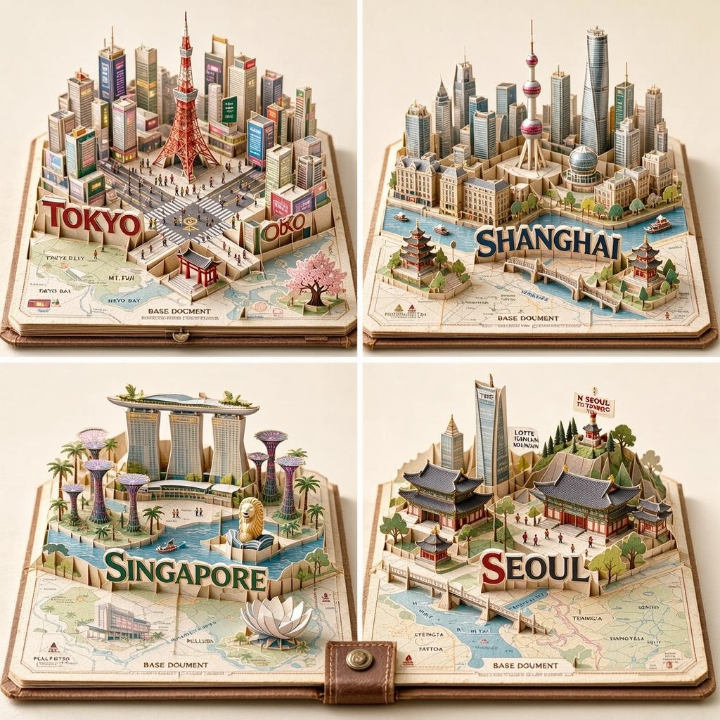 Product Marketing - Miniature Pop-up Book City Diorama — output 1