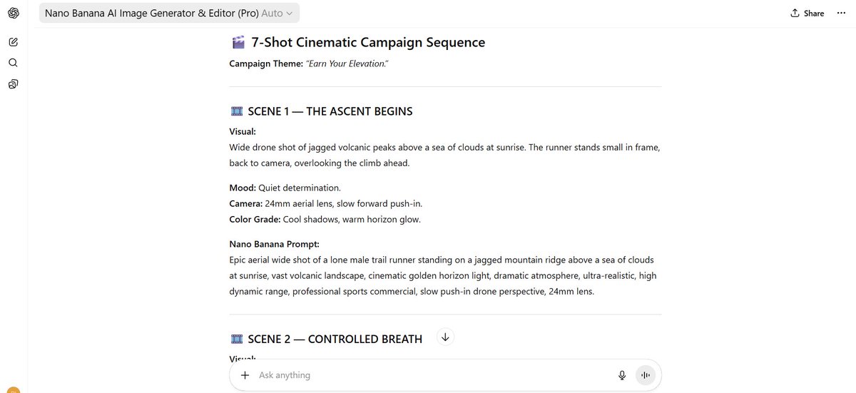 Poster / Flyer - 7-Shot Cinematic Campaign Sequence Prompt — output 1