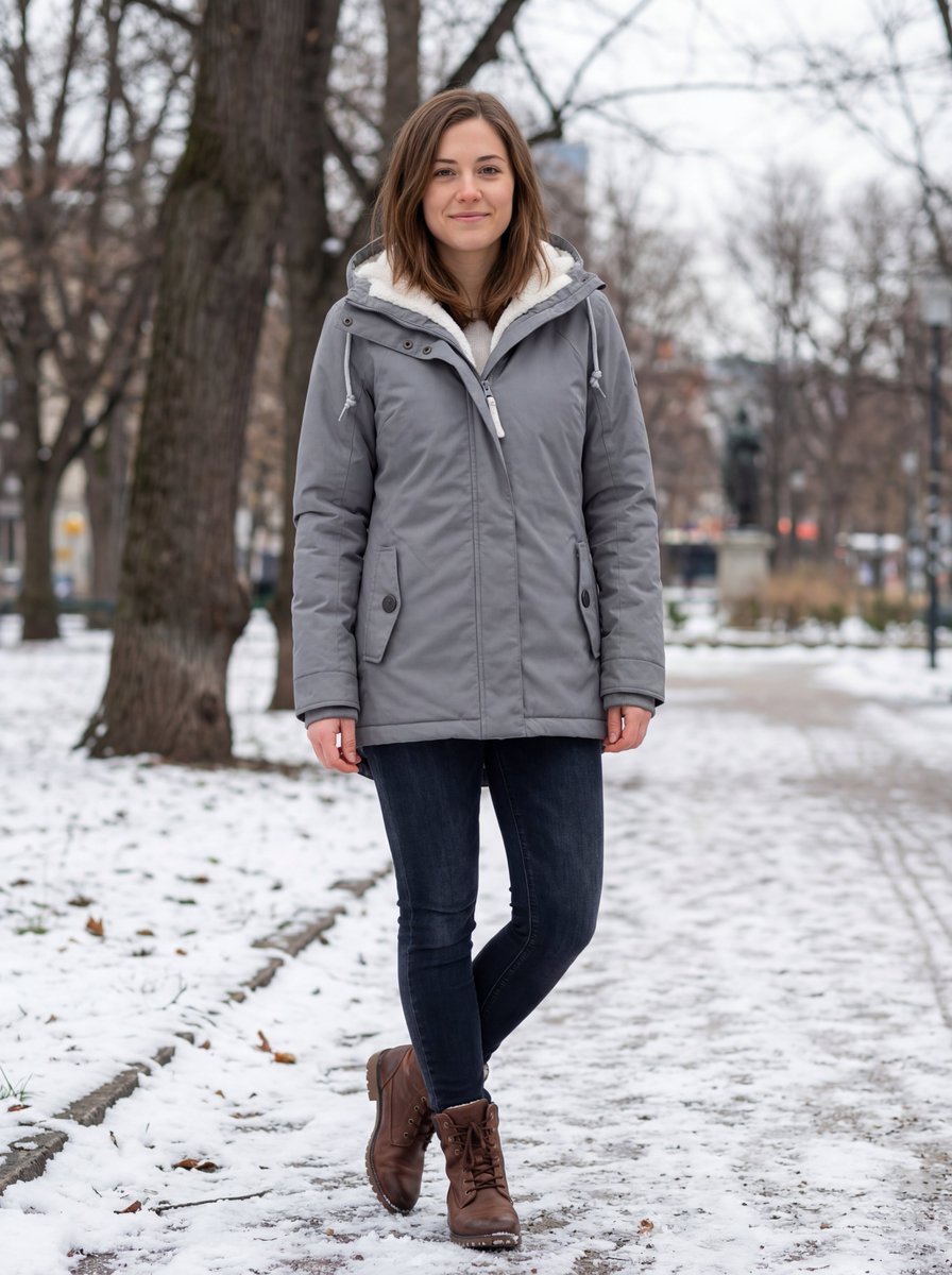 E-commerce Main Image - Hyper-realistic Outdoor Winter Fashion Catalog Prompt — output 1