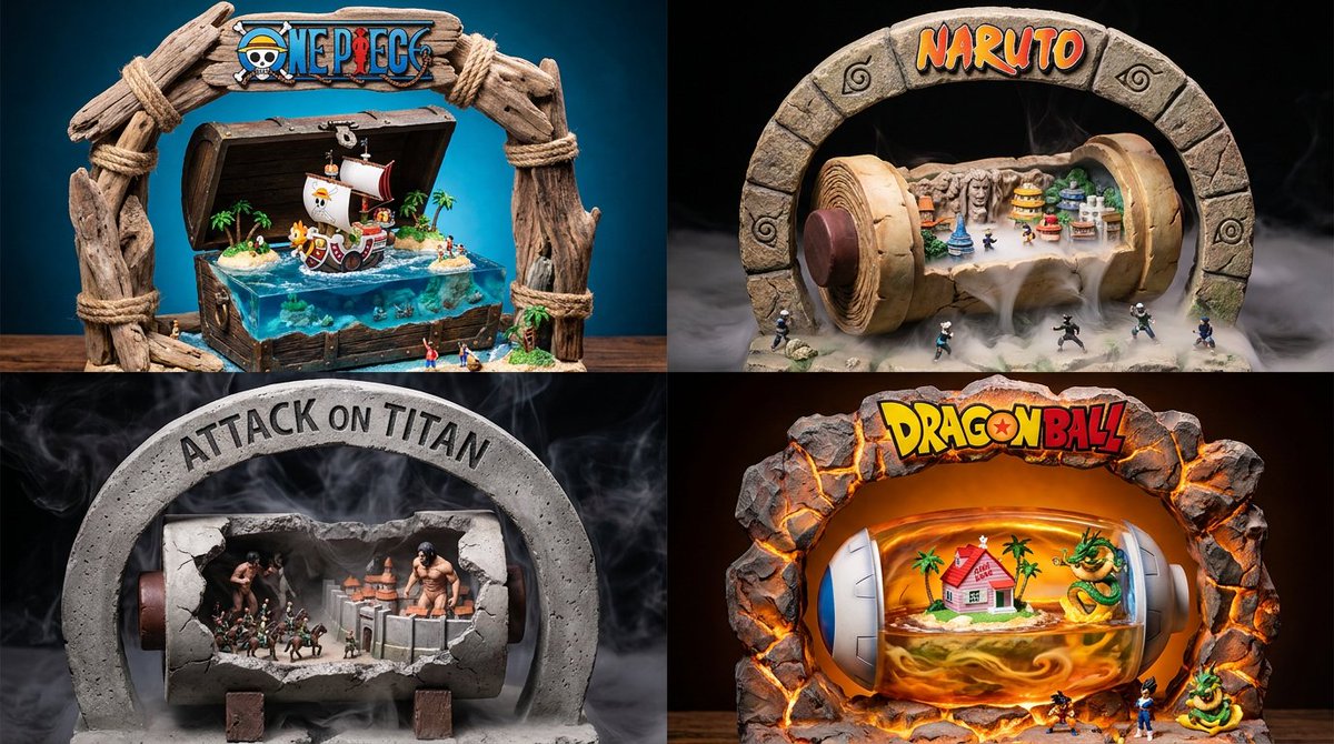 Game Asset - Manga Desktop Diorama Model Kit — output 1