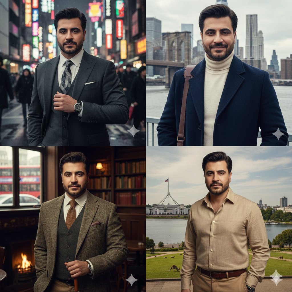 Product Marketing - Four-Panel City Collage with Face Consistency — output 1