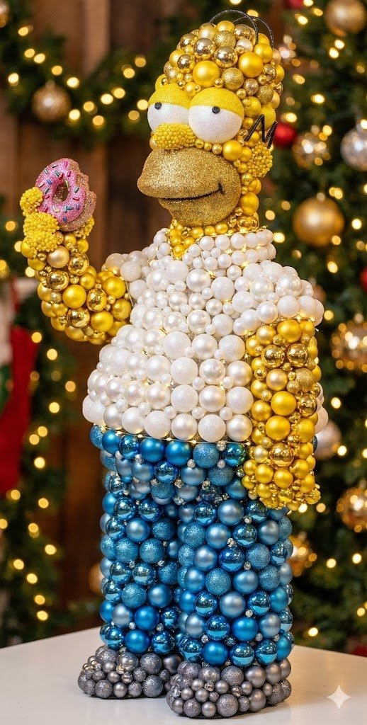 3D Pointillism Sculpture from Christmas Baubles — output 1