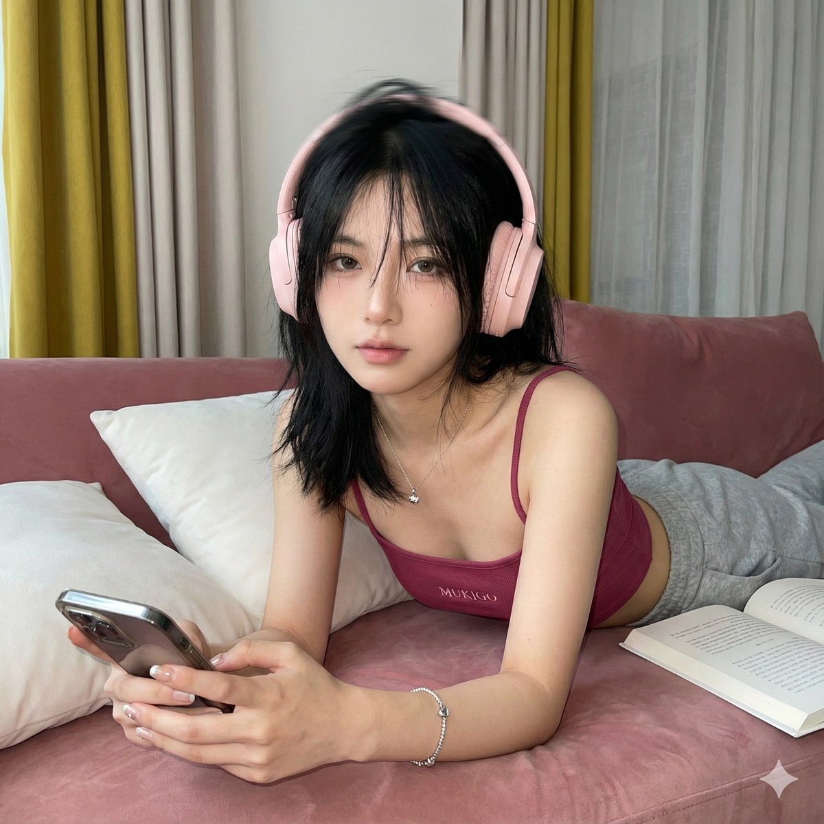 Seductive Sofa Selfie Prompt — output 1
