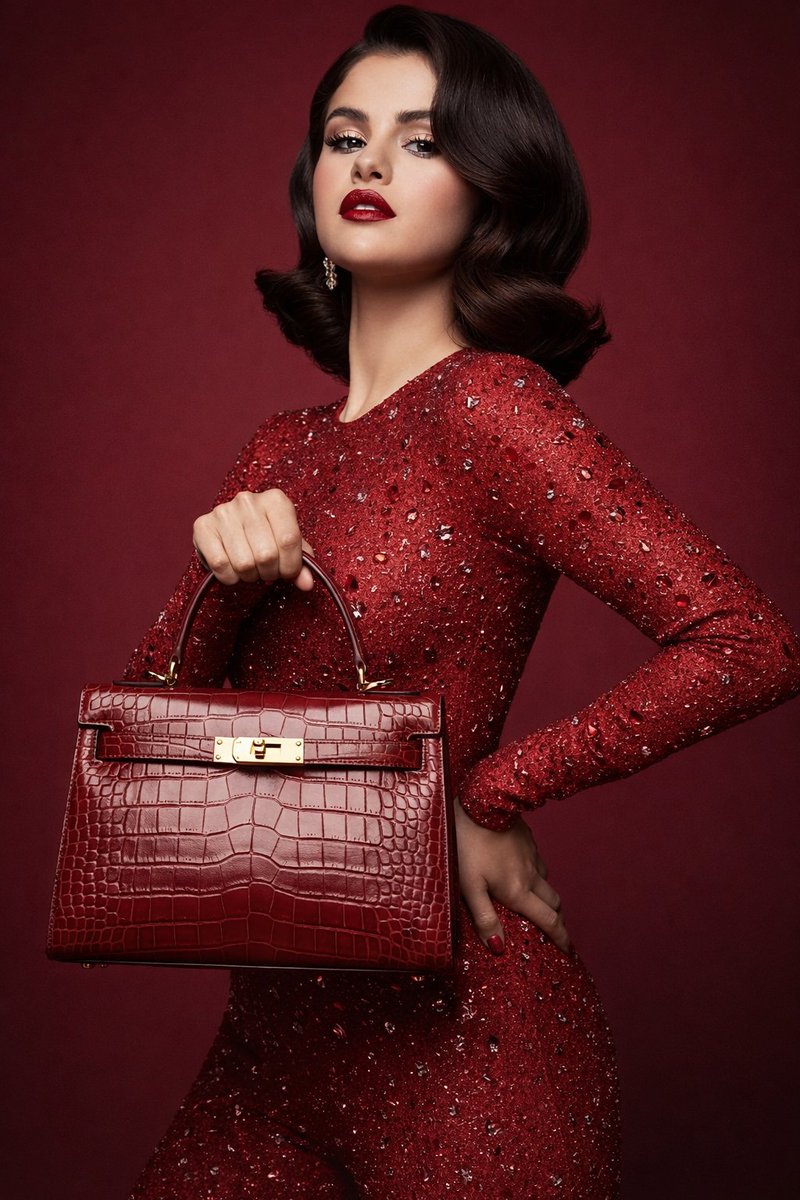 8K Studio Fashion Portrait in Red Jumpsuit — output 1