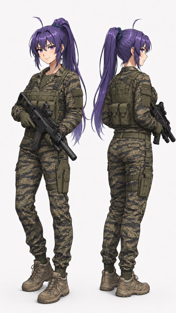 Comic / Storyboard - Anime Tactical Operator Character Sheet — output 1