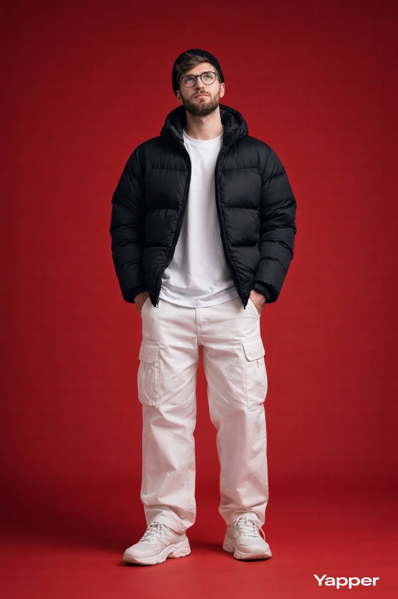 Profile / Avatar - Streetwear Portrait on Red Background — output 1