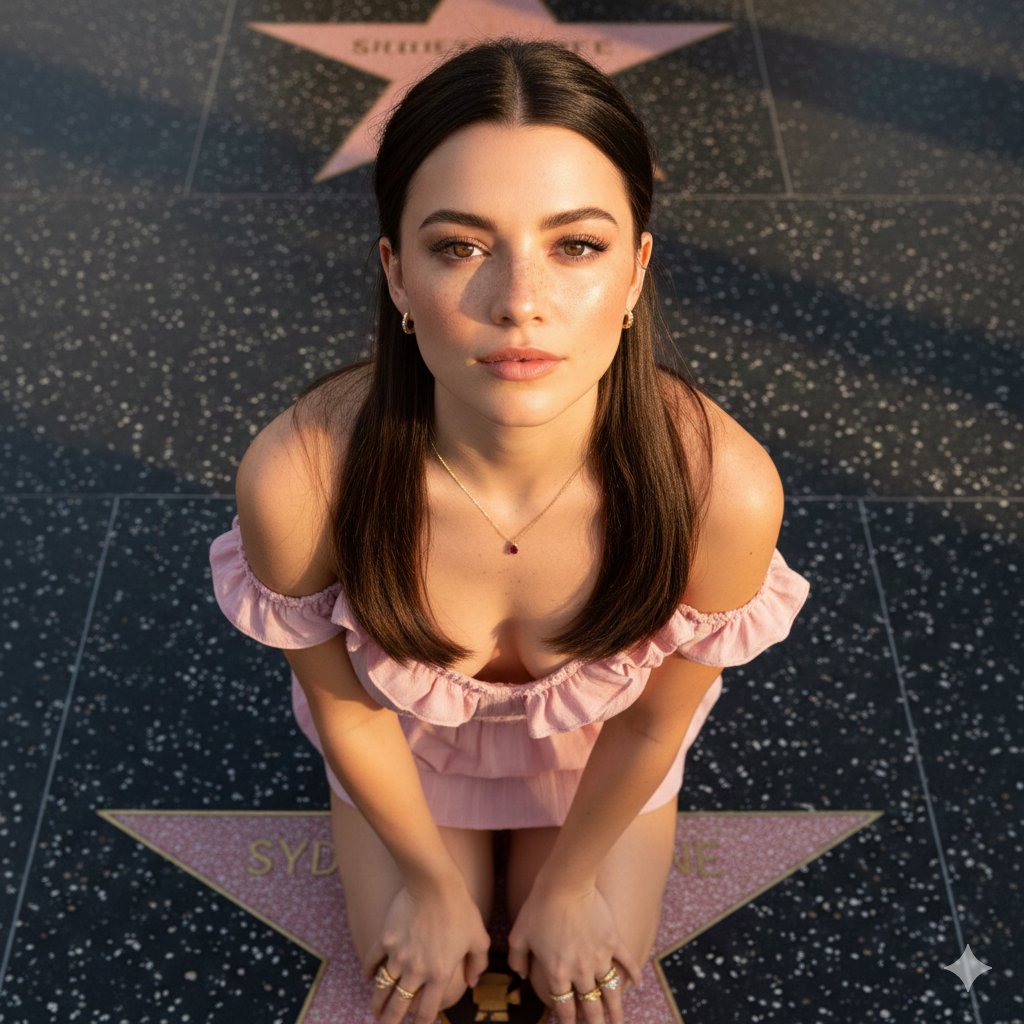 Sydney Sweeney Golden Hour Portrait on Walk of Fame — output 1