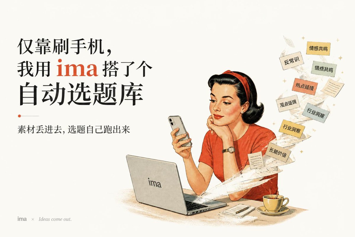 Product Marketing - Retro ima Topic Library Poster — output 1