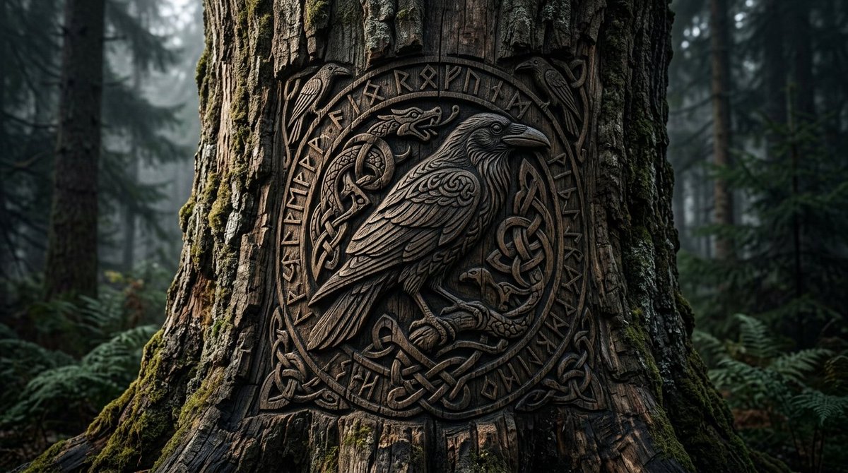 Game Asset - Viking Tree Carvings — output 1