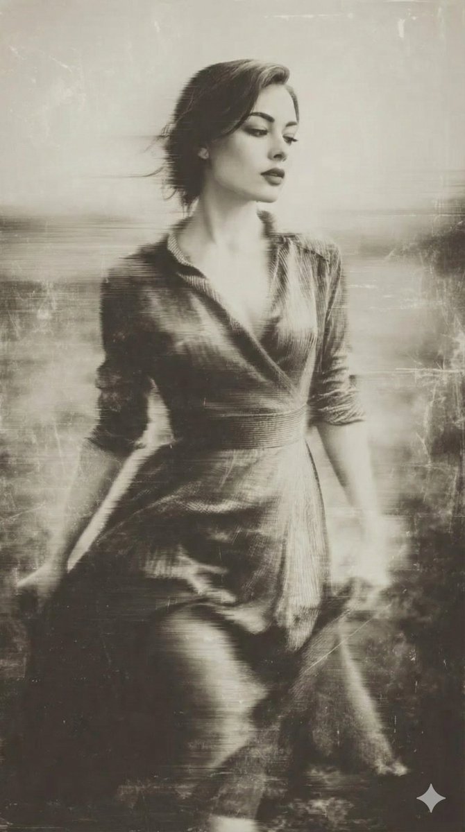 Social Media Post - Vintage Wet-Plate Photograph with Ethereal Motion Blur — output 1
