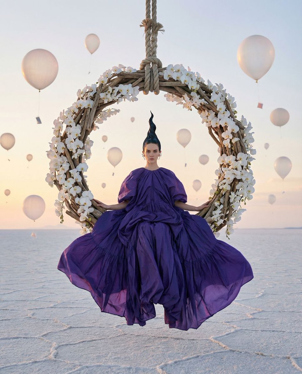 Product Marketing - Violet Dreams Surreal Fashion Editorial — output 1
