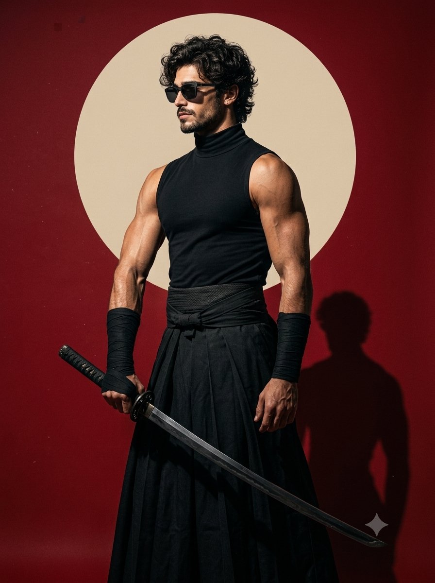 Product Marketing - Modern Samurai Studio Portrait — output 1