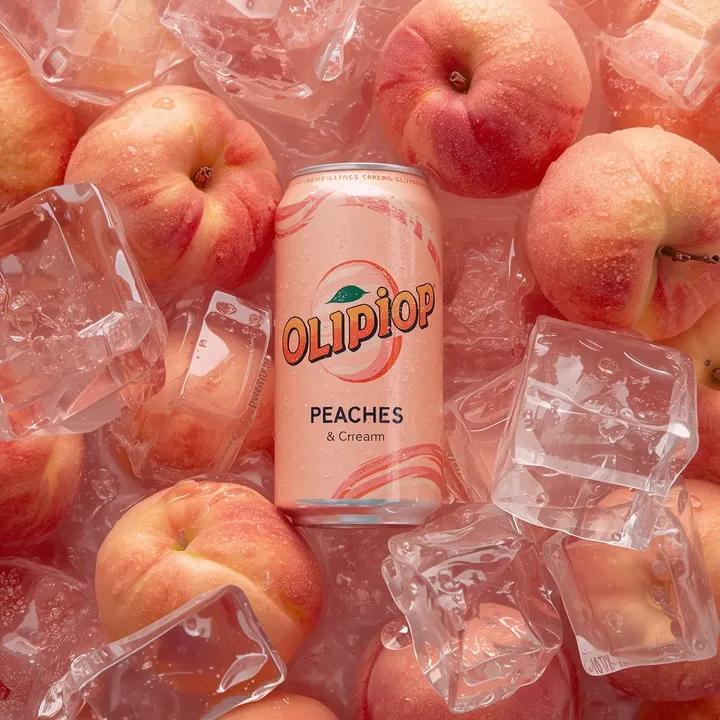 E-commerce Main Image - Ultra-Realistic Product Photography of OLIPOP Soda Can — output 1