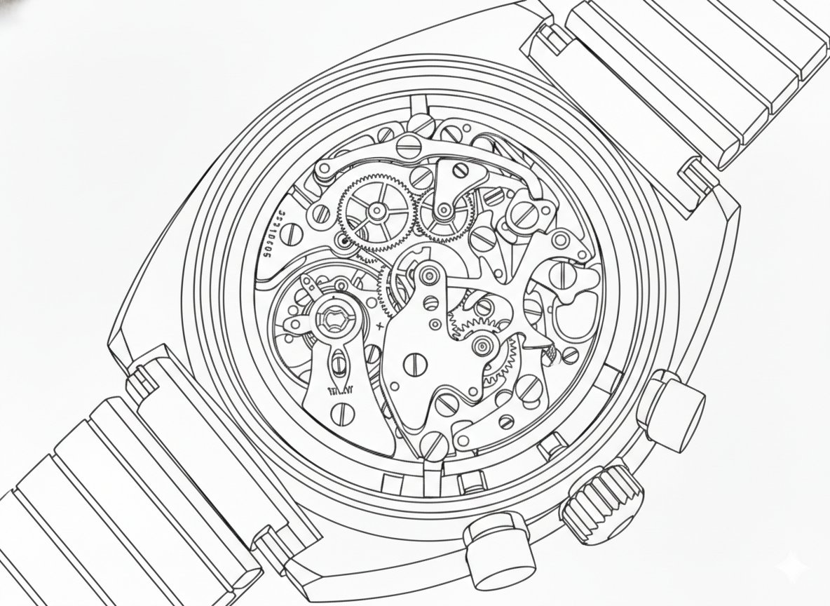 Image to Monochrome Line Art Conversion — output 1