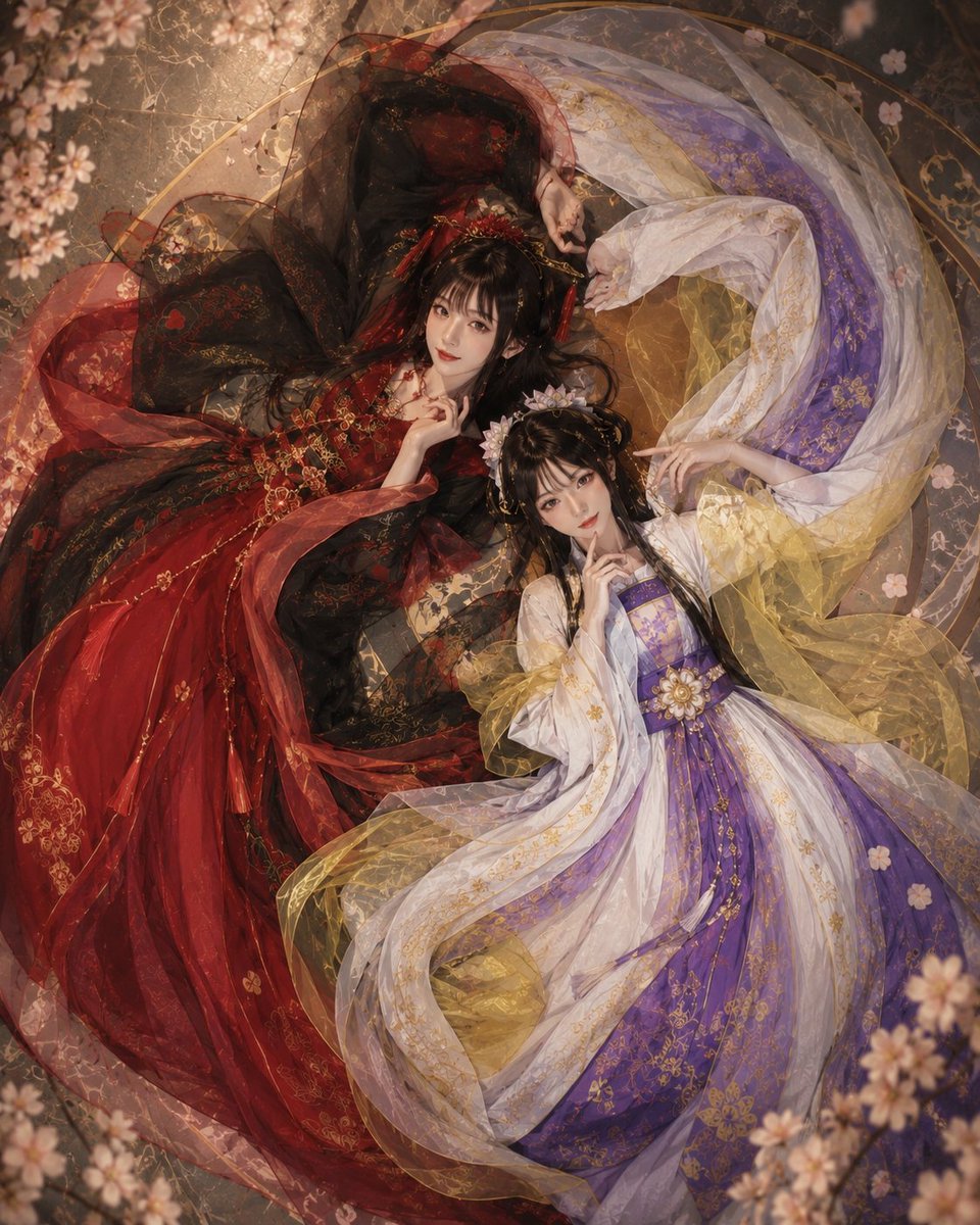 Product Marketing - Overhead Fantasy Hanfu Cosplay Duo — output 1